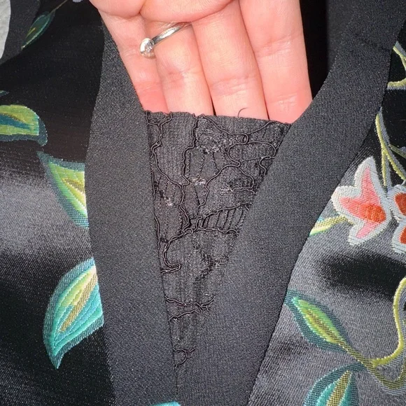 Nanette Lepore Black Floral Midi Dress - Picture 6 of 6